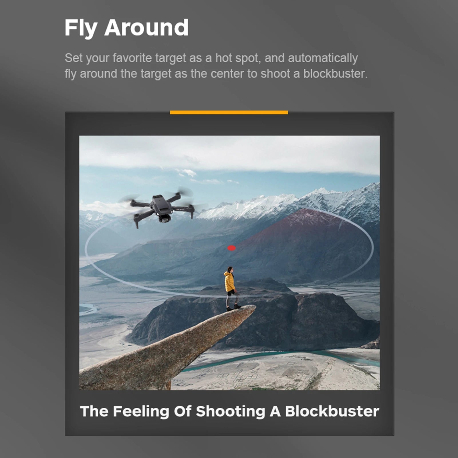 RC Drone with Camera 4K Dual Camera RC Quadcopter with Function 4 Sided Obstacle Avoidance Waypoint Flight Gesture Control Stora