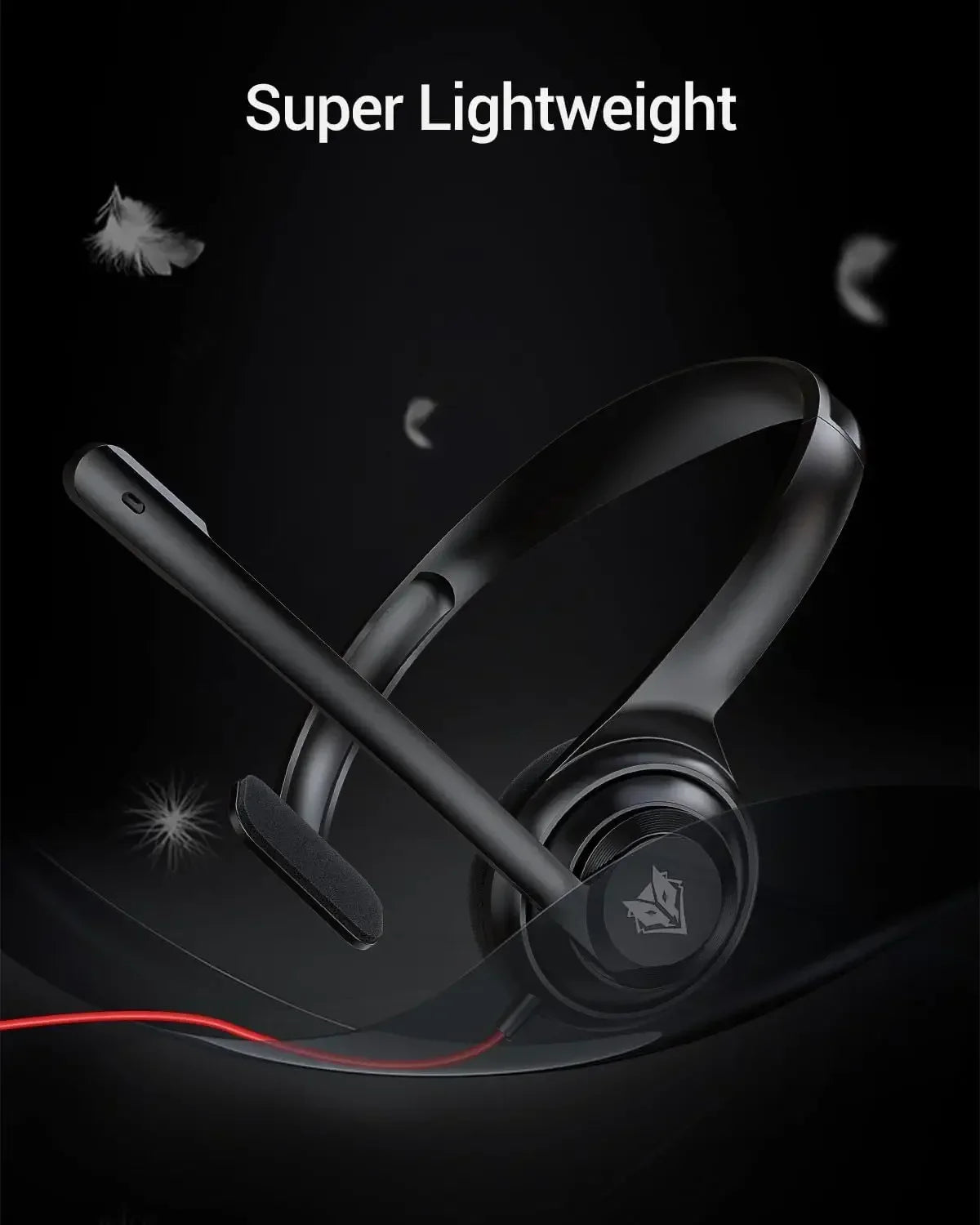 NUBWO HW02 USB Headphones with Mic Noise Cancelling Ultra Comfort Computer Headset for Laptop Pc on-Ear Wired Office Call Center