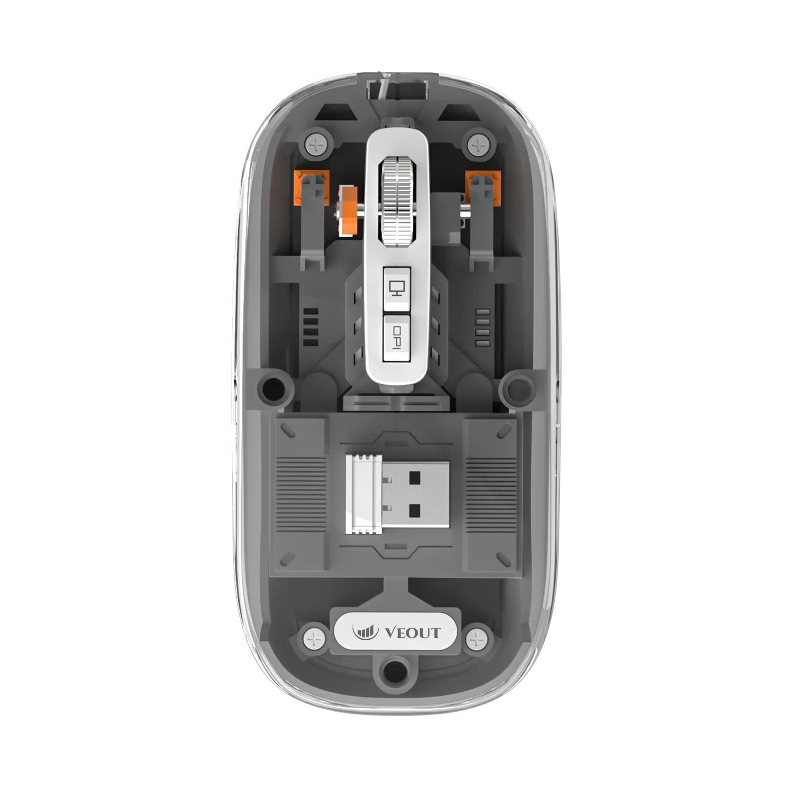 E3 Silent VEOUT Wireless Mouse - Quiet Computer Mice Wireless Mouse for Office Use Comfortable Ergonomic Design