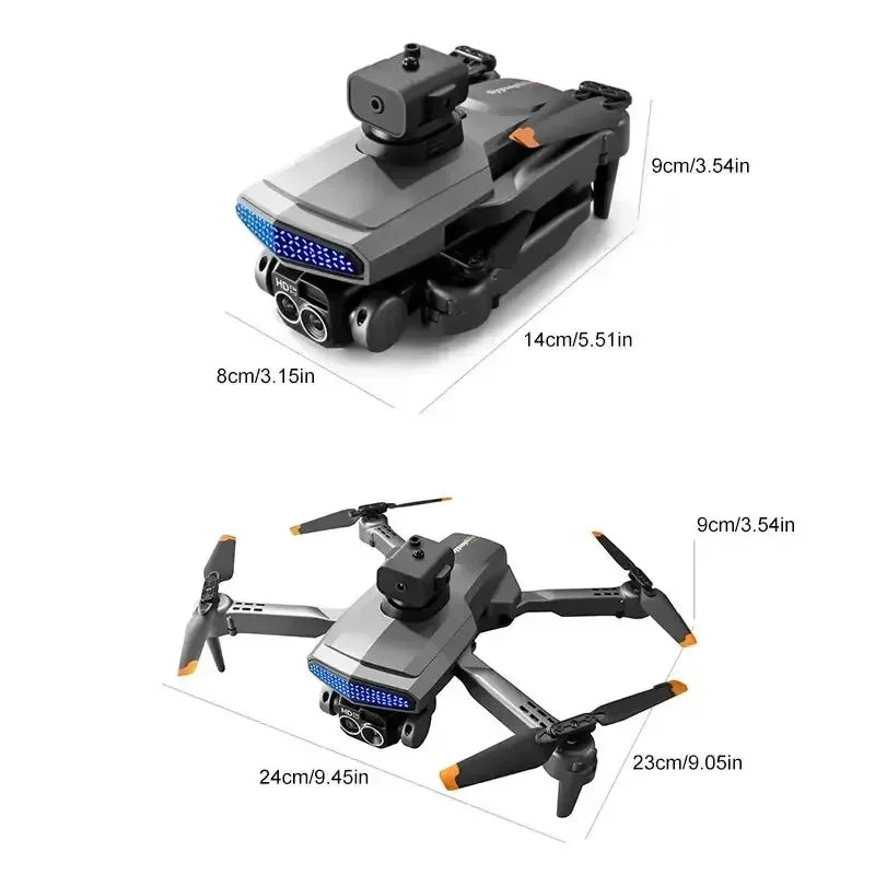 2025 D6 Mini Drone 4k Profesional 8K HD Camera Obstacle Avoidance Aerial Photography Brushless Foldable Quadcopter Gifts Toys