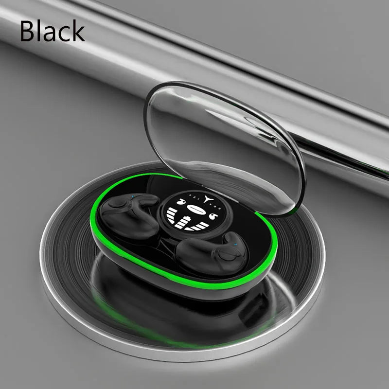 Sleep Earbuds for Side Sleepers Invisible Bluetooth Ear Buds 6H Playback Comfortable Sleeping Headphone for Sleeping,Travel,Work