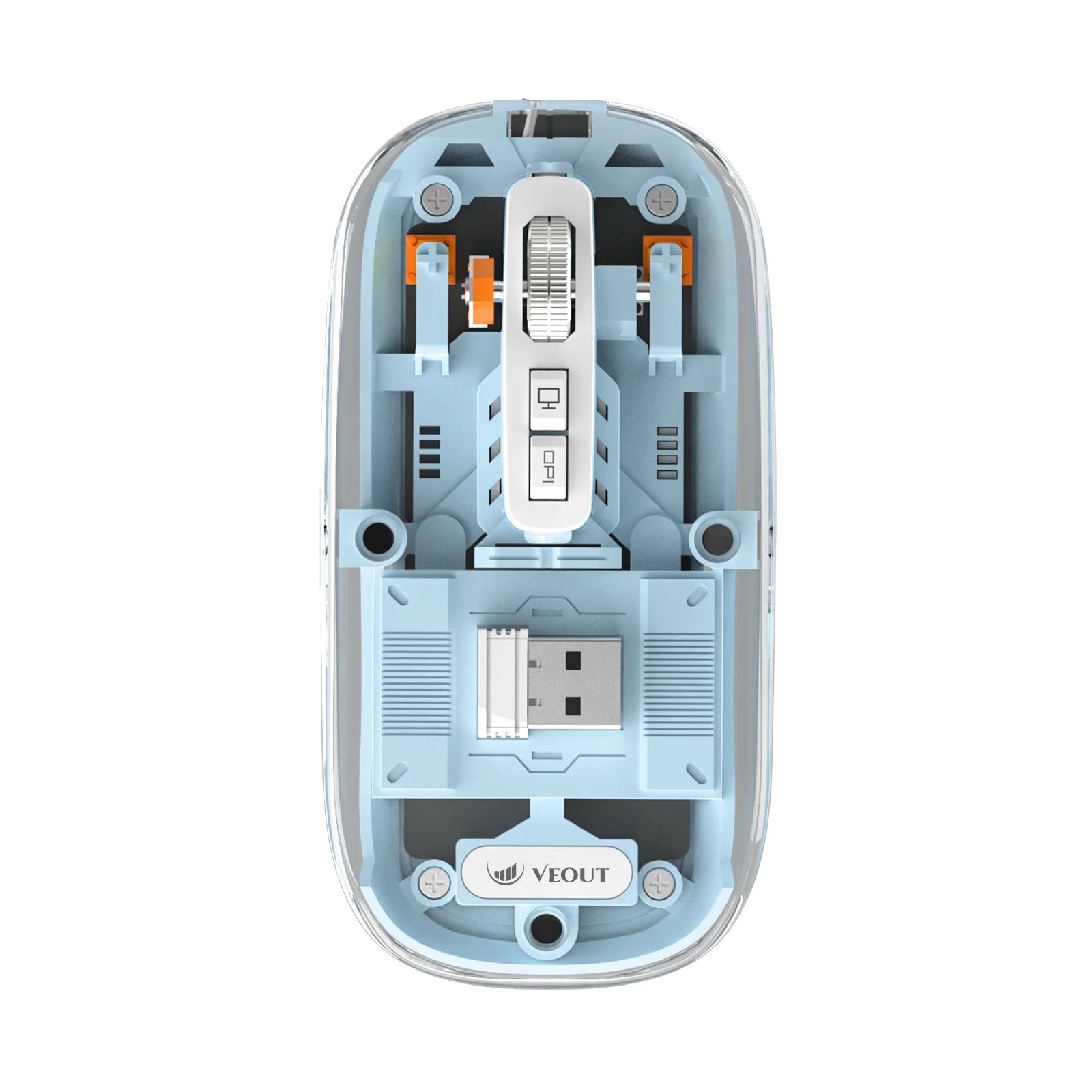 E3 Silent VEOUT Wireless Mouse - Quiet Computer Mice Wireless Mouse for Office Use Comfortable Ergonomic Design