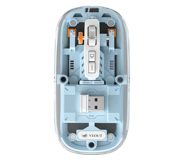E3 Silent VEOUT Wireless Mouse - Quiet Computer Mice Wireless Mouse for Office Use Comfortable Ergonomic Design