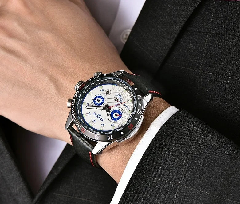 BOYZHE men's watches: Fully automatic mechanical watches, multi-functional men's watches, transparent case back men's mechanical