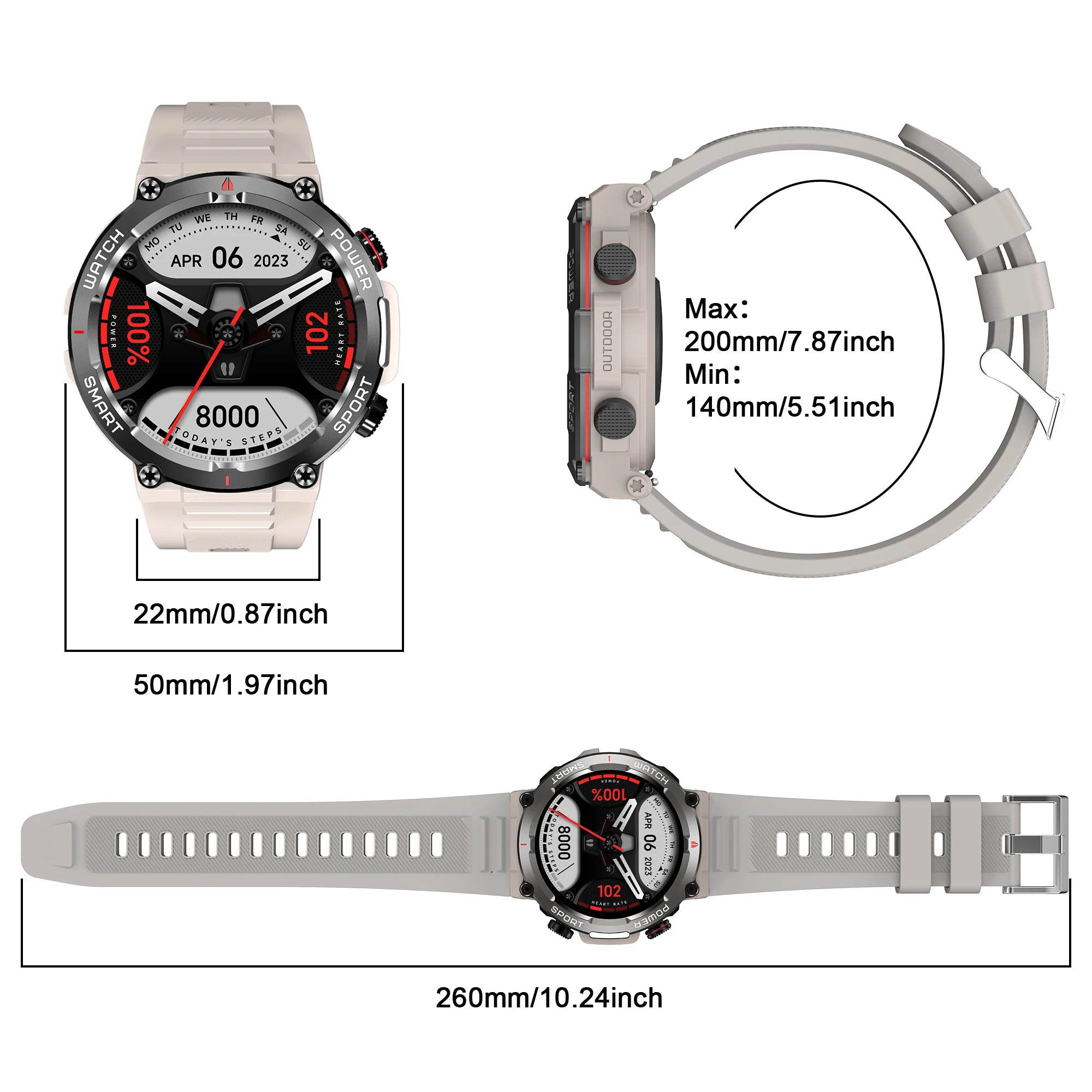 Blackview W50 Waterproof Smartwatch 1.39” HD Touch Screen Women Watches Bluetooth Calling Fitness Tracking Sport Man Smart Watch