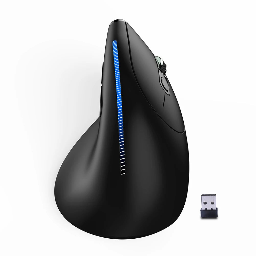 ZELOTES F-36A 2.4G Wireless Mouse 2400 DPI Adjustable Optical Vertical Mouse 6 Buttons for Computer Laptop Desktop