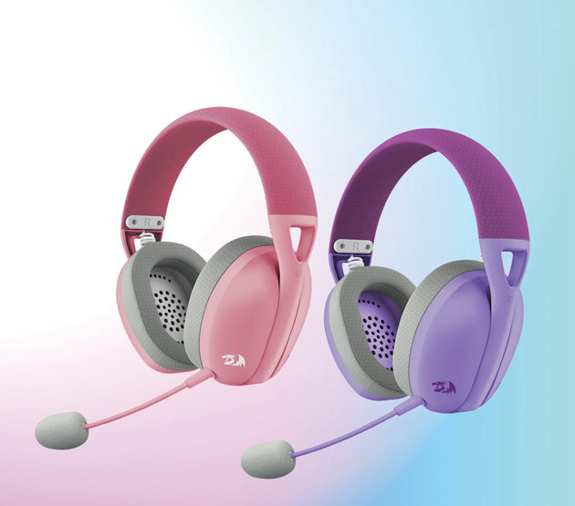 Redragon H848 Headset Bluetooth Wireless Gaming Lightweight 7.1 Surround Sound 40MM Drivers Detachable Microphone Multi Platform