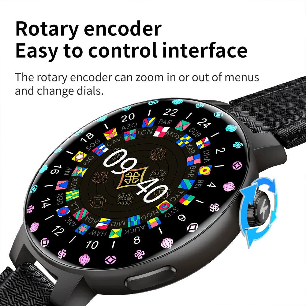 KUMI GT6 Pro 1.3-inch AMOLED Screen Bluetooth Call5.1 IP68 Waterproof Eight light modes Chinese fashion style Smart watch