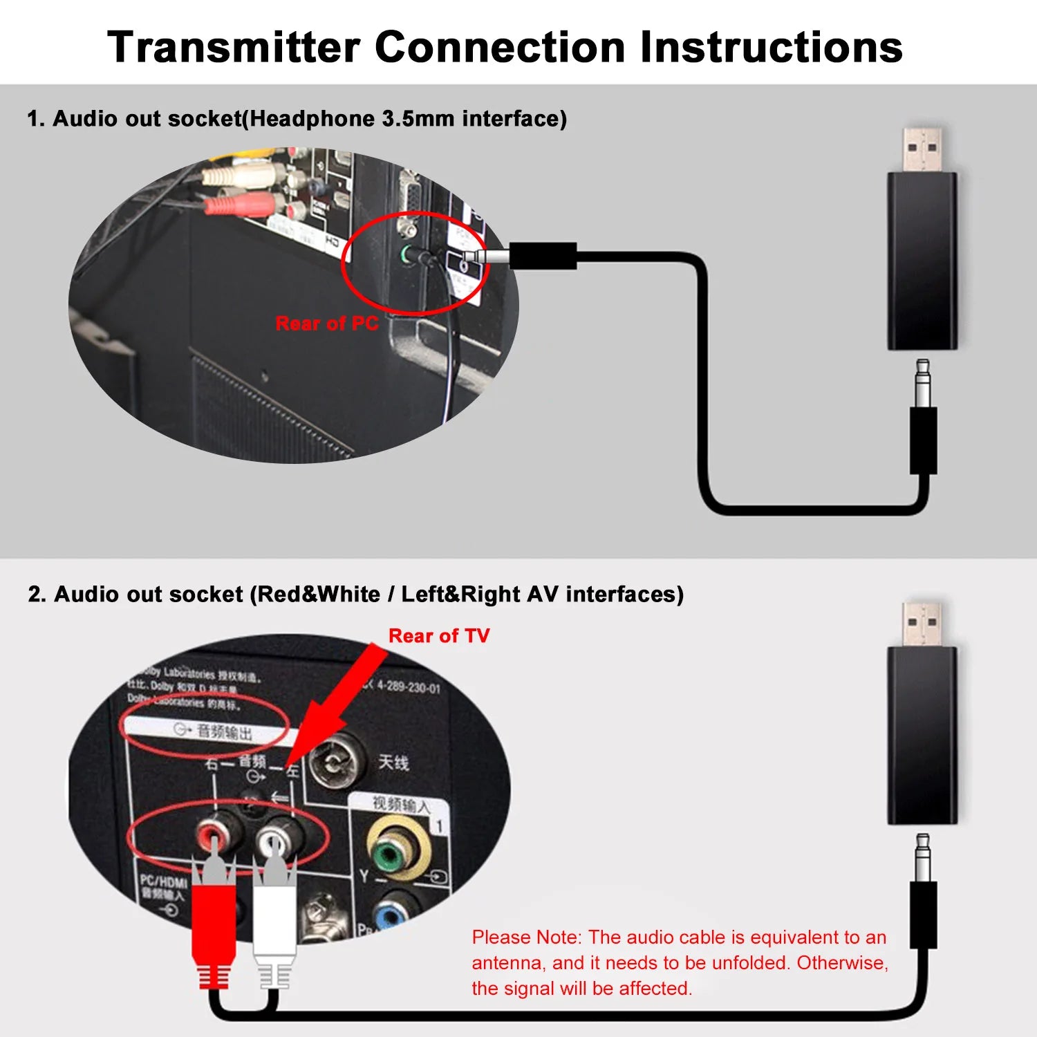 FM Wireless Microphone with Transmitter 3.5mm Wired Headset Support FM Radio for TV PC Phones MP3 Player