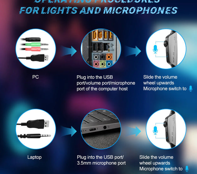 NPET HS10 3.5mm Wired Gaming Headphones With Microphone 120° Adjustable PC Bass Stereo Gamer Headset For PS4 PS5 Xbox Smartphone