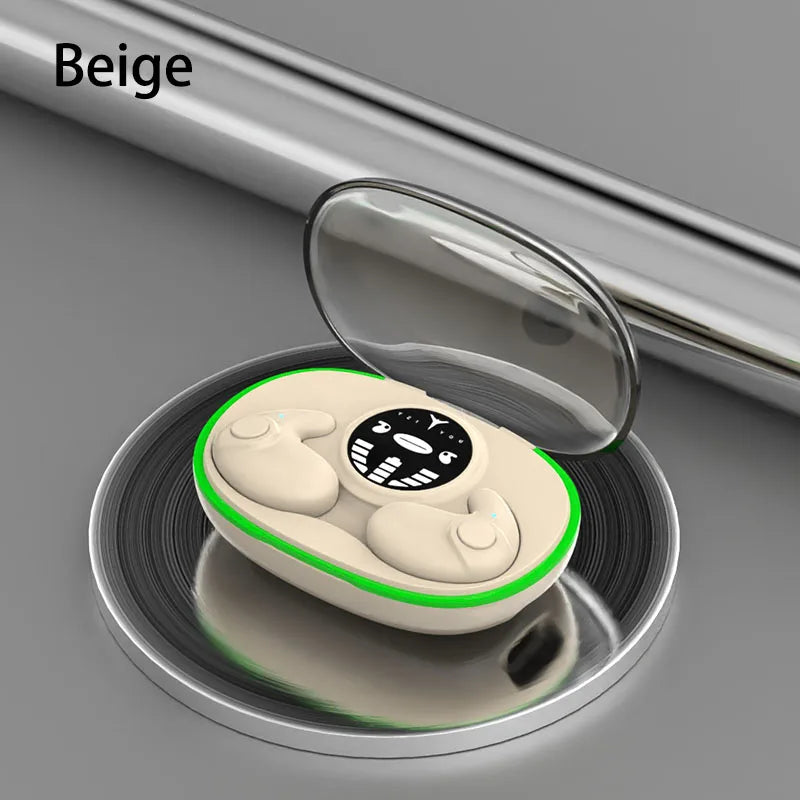 Sleep Earbuds for Side Sleepers Invisible Bluetooth Ear Buds 6H Playback Comfortable Sleeping Headphone for Sleeping,Travel,Work