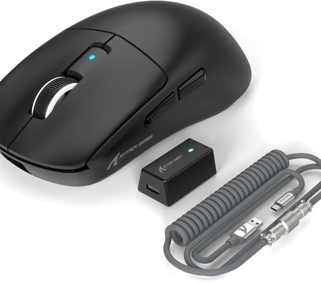 MAMBASNAKE x ATTACK SHARK R6 Wireless Gaming Mouse,PixArt PAW3950MAX 42000 DPI