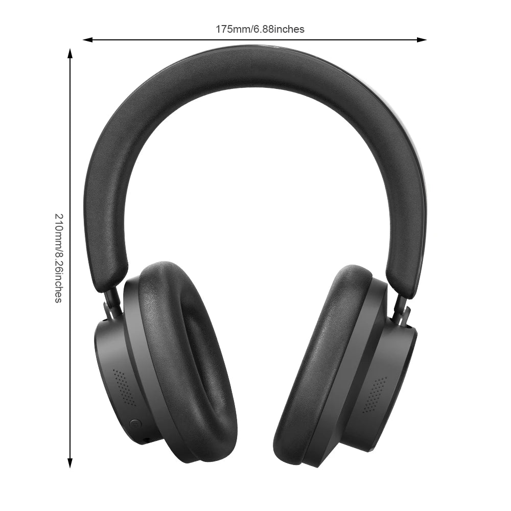 ANC Noise Cancelling Headphones Bluetooth 5.4 Earphone HIFI Stereo Headset 40mm Driver portable Over Ear Headphone 60H Time