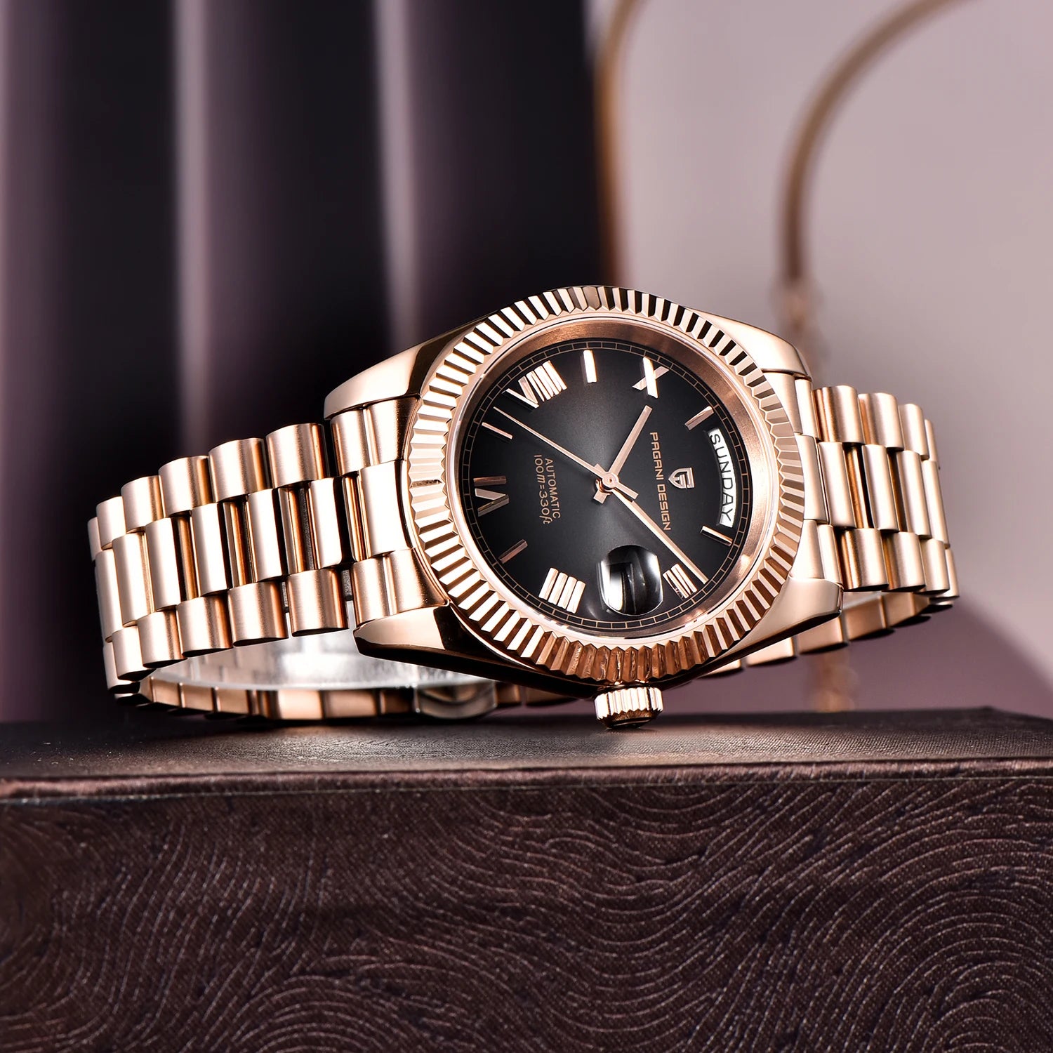 2025 New PAGANI DESIGN DD36 Man Watch Rose Gold Luxury Men Mechanical Watches Sapphire Mirror Automatic Watch For Men Waterproof