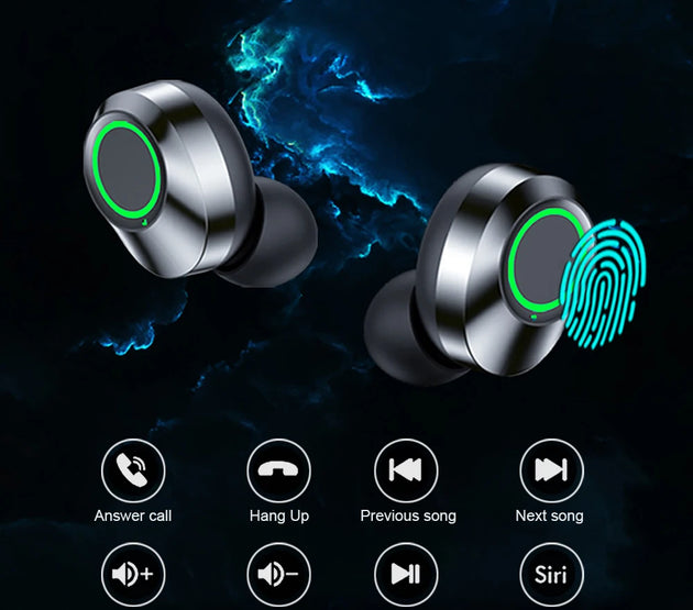 New TWS Wireless Bluetooth Earphones Sport Stereo Headphones HiFi Music Earbuds With Built-in Microphone HD Call Gaming Headset