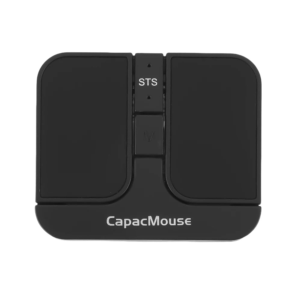 Ultra Thin Wireless Computer Mouse 3 Mode Mini Capacitive Mouse BT 5.2/2.4G/USB 3 Levels DPI with Receiver for Laptop PC