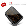 2.4GHz Air Mouse Keyboard USB Dongle Receiver Full Screen Touch QWERTY Keyboard Touchpad Plug And Play for Android Google TV Box