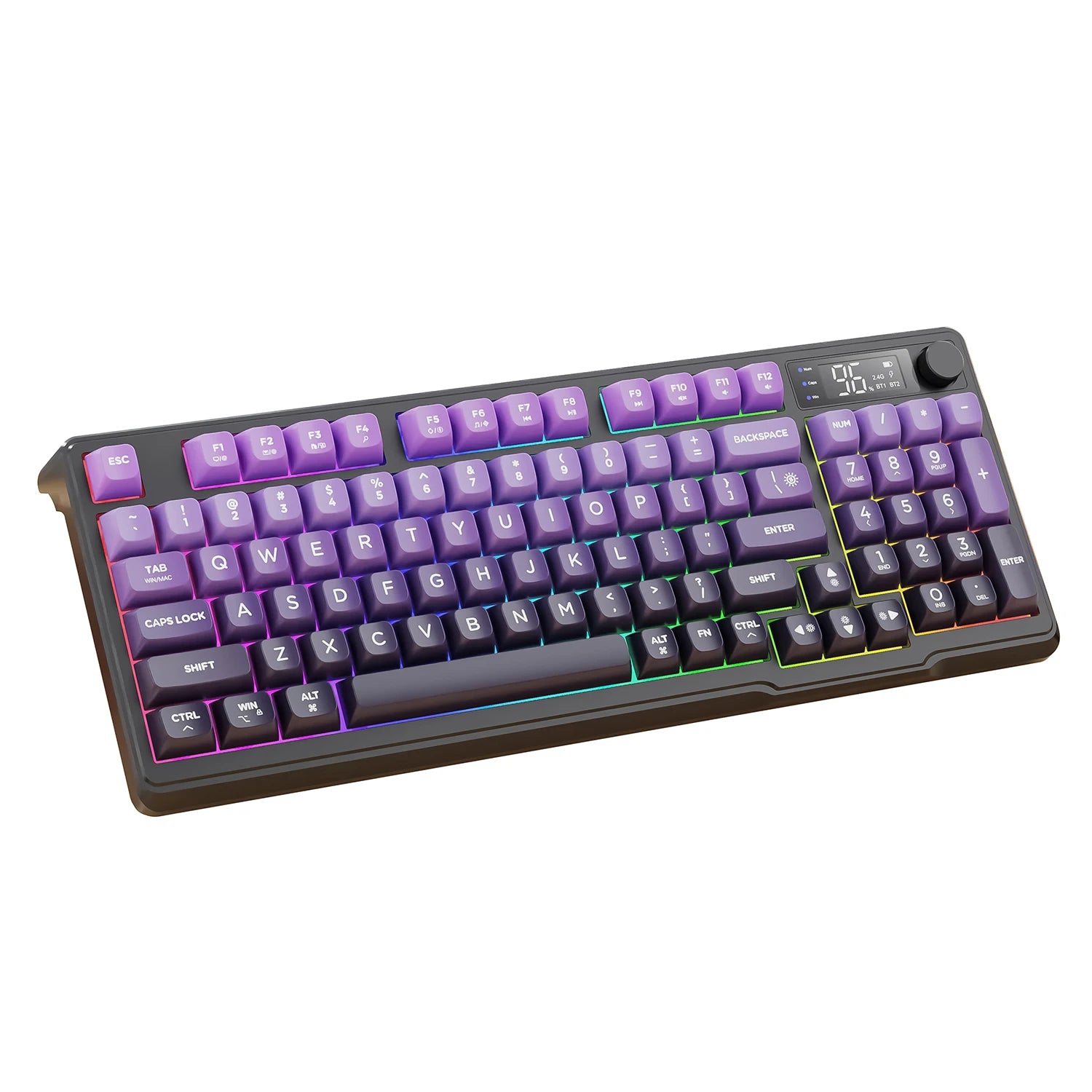 MAMBASNAKE x FREEWOLF M96 Wireless Gaming Keyboard Creamy Membrane with Rainbow Backlight
