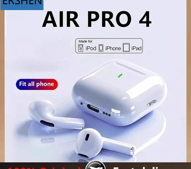For Original AirPods Pro4 pro 4C-type Wireless Headphone Bluetooth Earphone e In Ear Tws GamingSports Headphones Air Smartphones