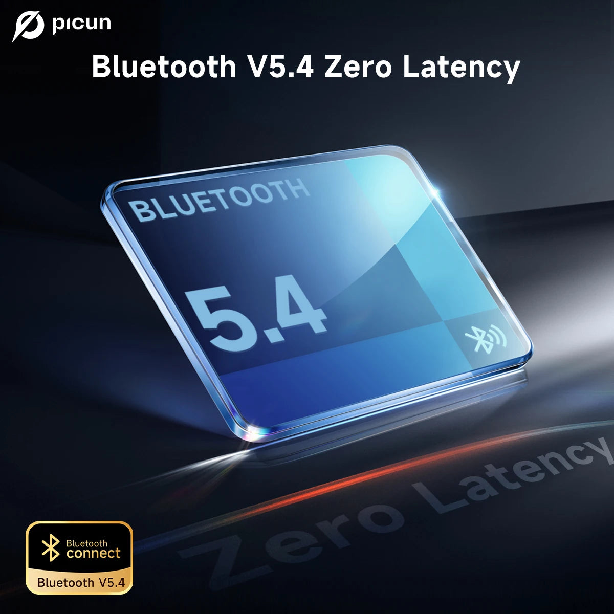 Picun T2 Bone Conduction Earphone IPX8 32GB Bluetooth 5.4 Wireless Headset Hands-free with Mic Waterproof Earbud for Swim Riding