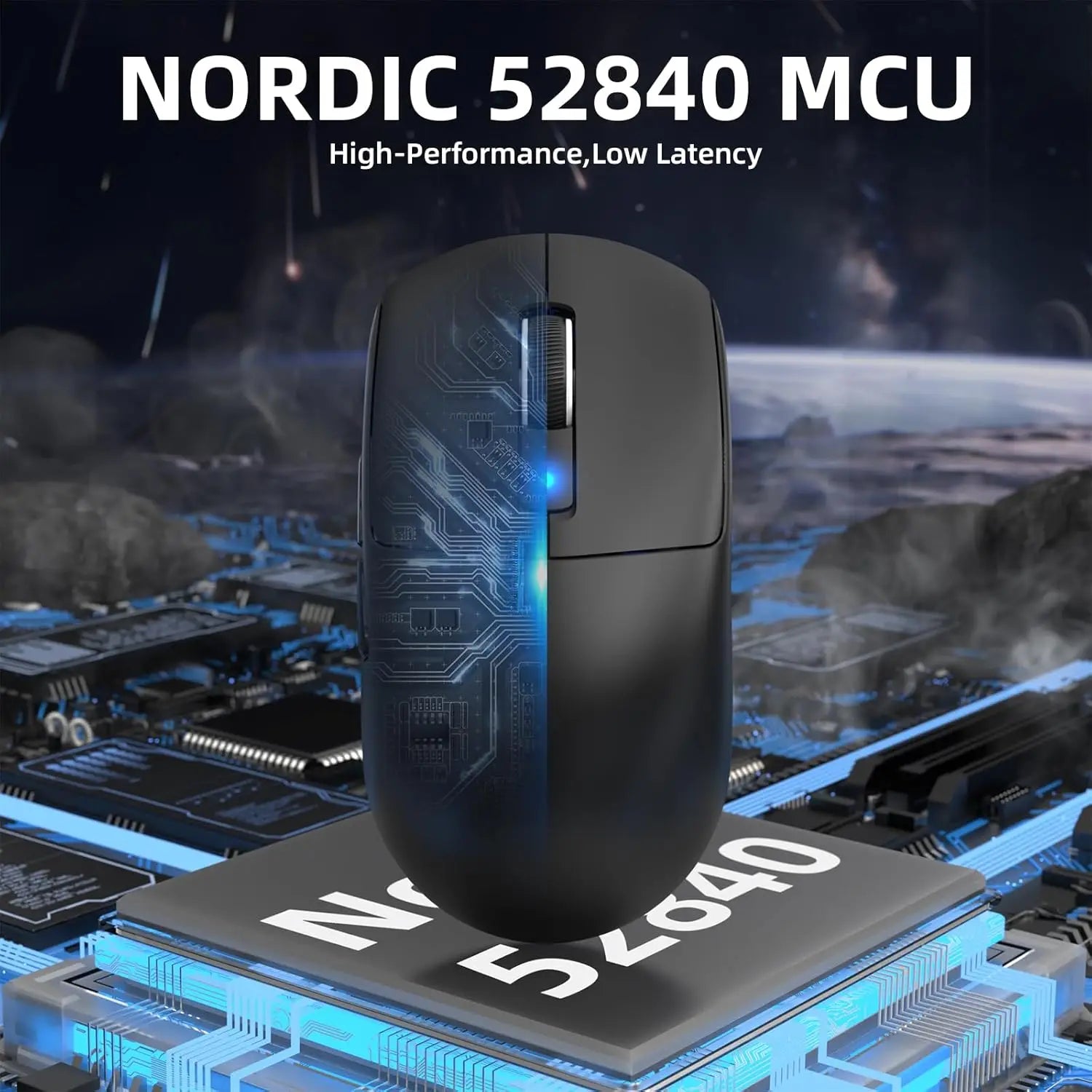 MAMBASNAKE x ATTACK SHARK R6 Wireless Gaming Mouse,PixArt PAW3950MAX 42000 DPI