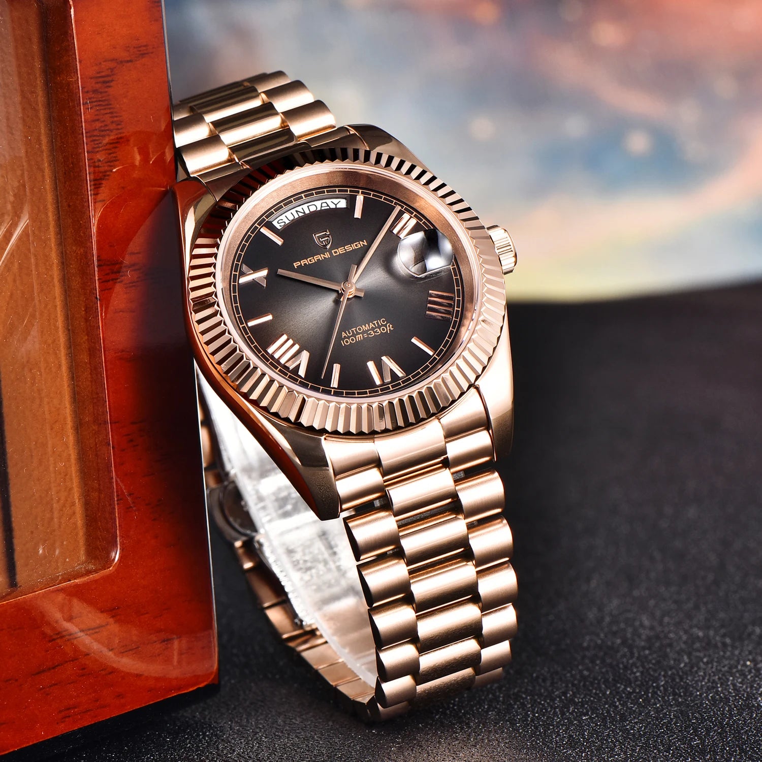 2025 New PAGANI DESIGN DD36 Man Watch Rose Gold Luxury Men Mechanical Watches Sapphire Mirror Automatic Watch For Men Waterproof