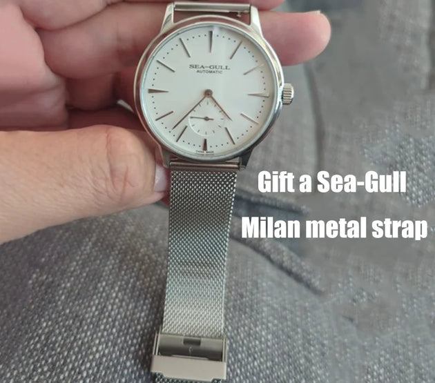 Seagull New Business Watch Men's Mechanical Wristwatches 50m Waterproof Leather Valentine Male Watches relogio masculino 6075