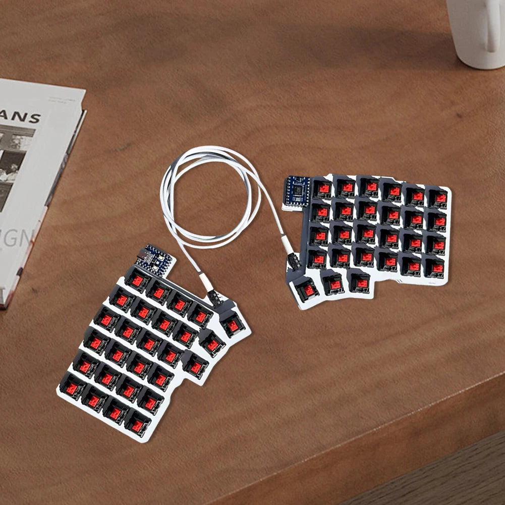 Split Keyboard Wired Ergonomics Keyboard Hot Swap Programmable Keyboard Left Right Hand Keyboard Customized PC Gamer Accessories