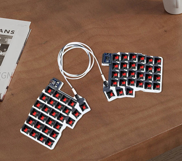 Split Keyboard Wired Ergonomics Keyboard Hot Swap Programmable Keyboard Left Right Hand Keyboard Customized PC Gamer Accessories