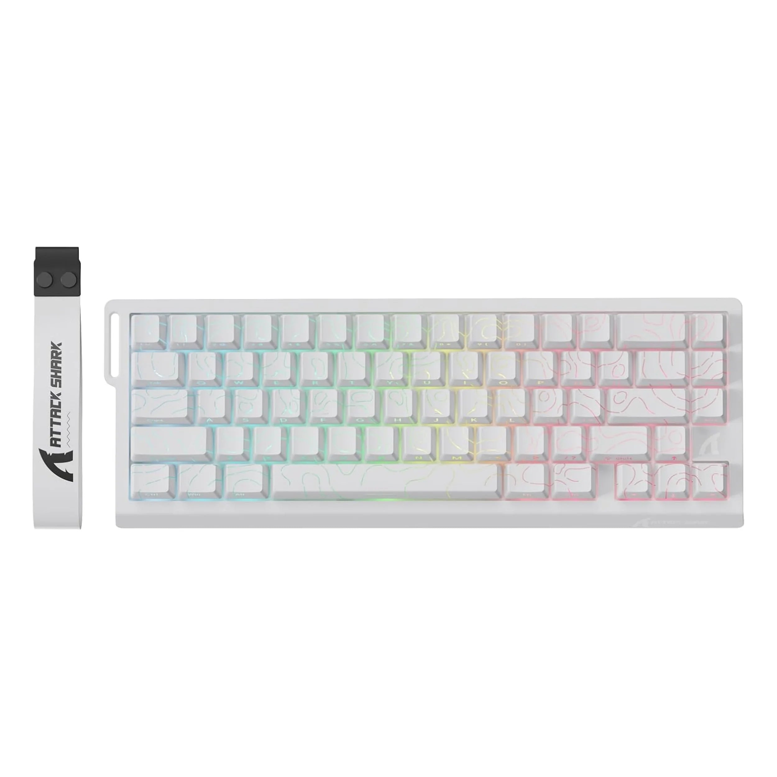 MAMBASNAKE x ATTACK SHARK X68 PRO HE Wireless Rapid Trigger Gaming Keyboard with Adjustable Actuation,8K Polling Rate