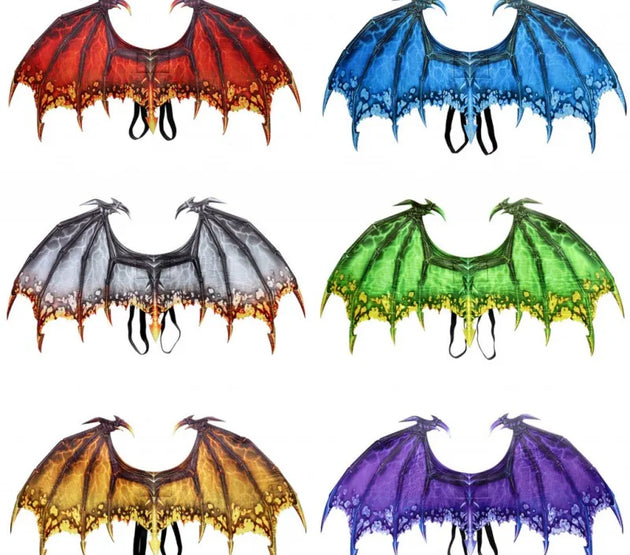 Halloween Dragon Wing Decoration Carnival Party Animal Costume For Adult Boy Girl Kids Dragon Cosplay Masquerade Party Decor