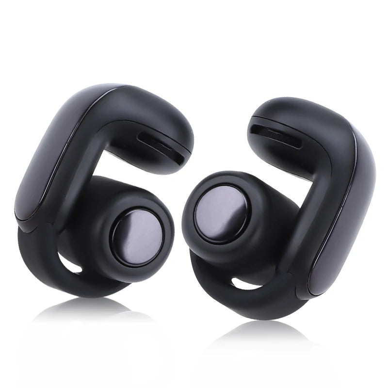 New Wireless Bluetooth 5.3 Earbuds Waterproof Sweatproof Noise Reduction Ear Clip Sport Earphones With Charging Case