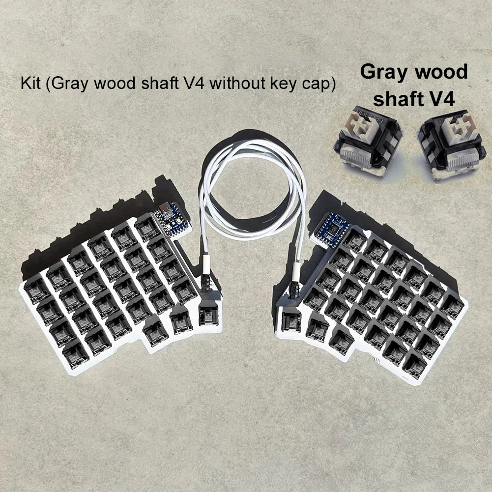 Split Keyboard Wired Ergonomics Keyboard Hot Swap Programmable Keyboard Left Right Hand Keyboard Customized PC Gamer Accessories