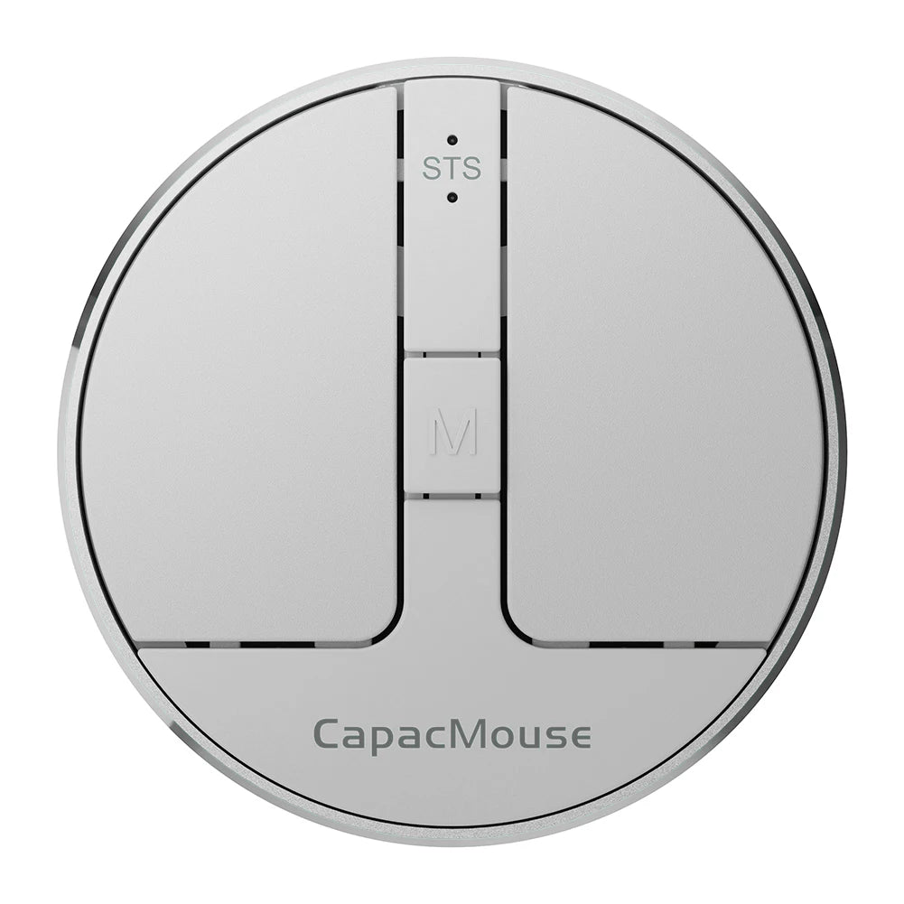 Ultra Thin Wireless Computer Mouse 3 Mode Mini Capacitive Mouse BT 5.2/2.4G/USB 3 Levels DPI with Receiver for Laptop PC