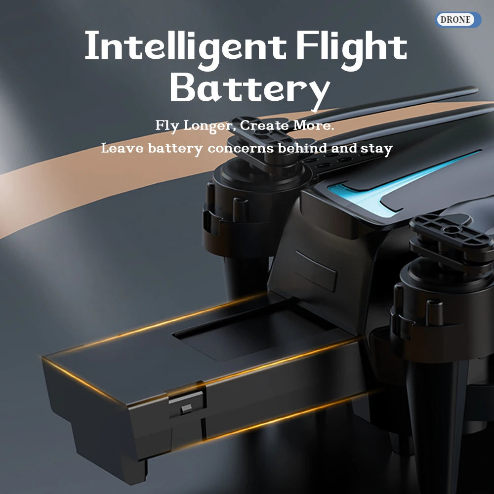 M8 Dual Camera Drone Toys Drone with 2 Batterys, Intelligent Obstacle Avoidance, Optical Flow, HD Camera, 360-degree rolling