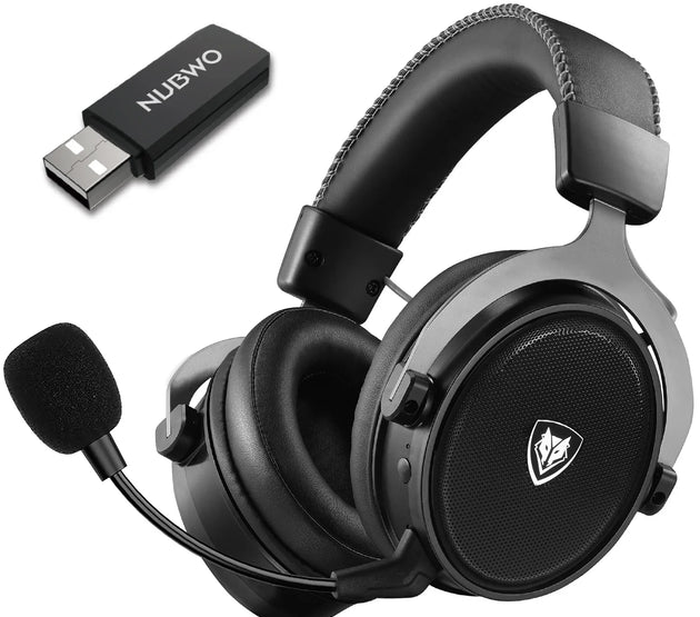 NUBWO G07 Wireless Headsets Gamer 2.4GHz Ultra-Low Latency HIFI Stereo Gaming Headphones MIC Noise Cancelling for PC, PS4, PS5