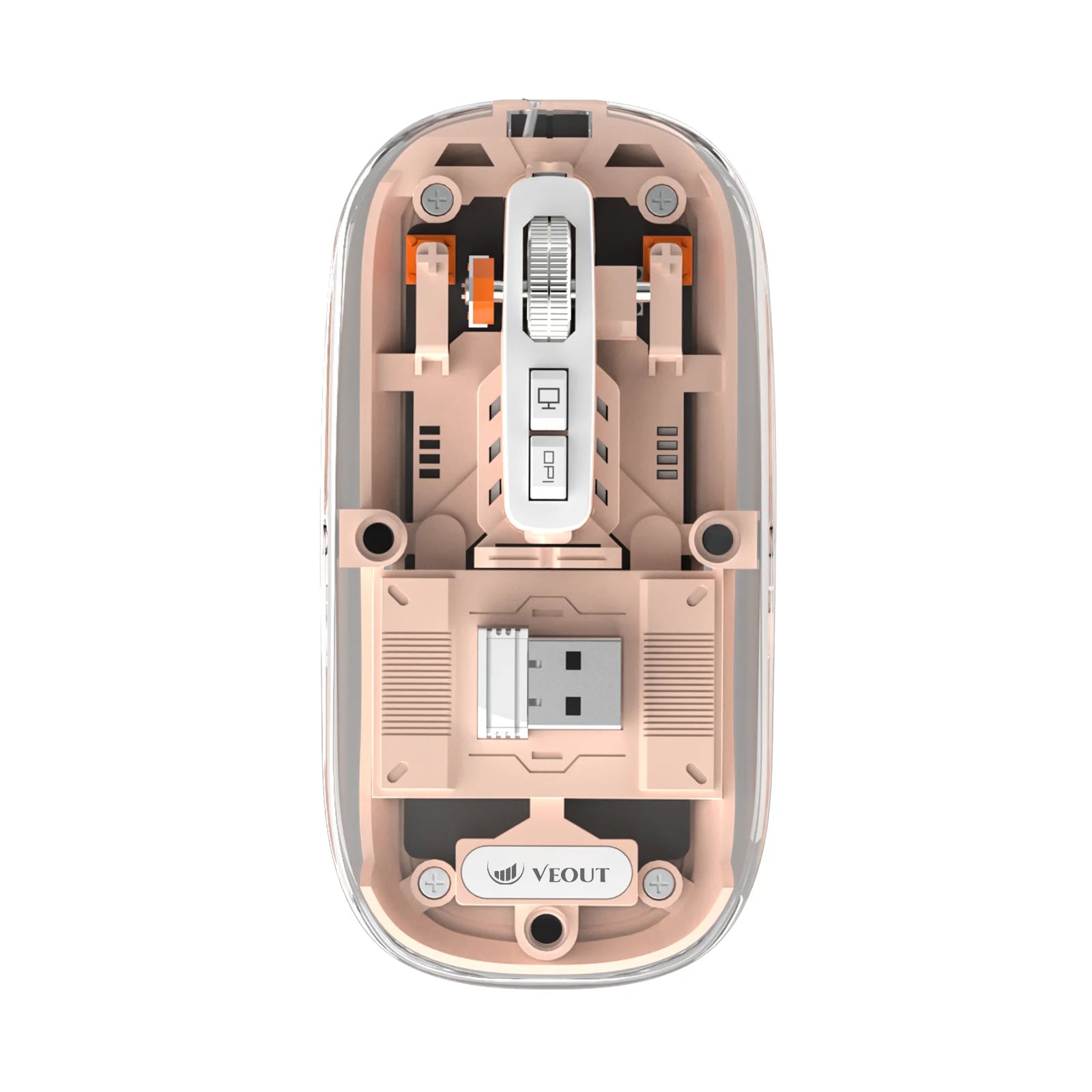 E3 Silent VEOUT Wireless Mouse - Quiet Computer Mice Wireless Mouse for Office Use Comfortable Ergonomic Design