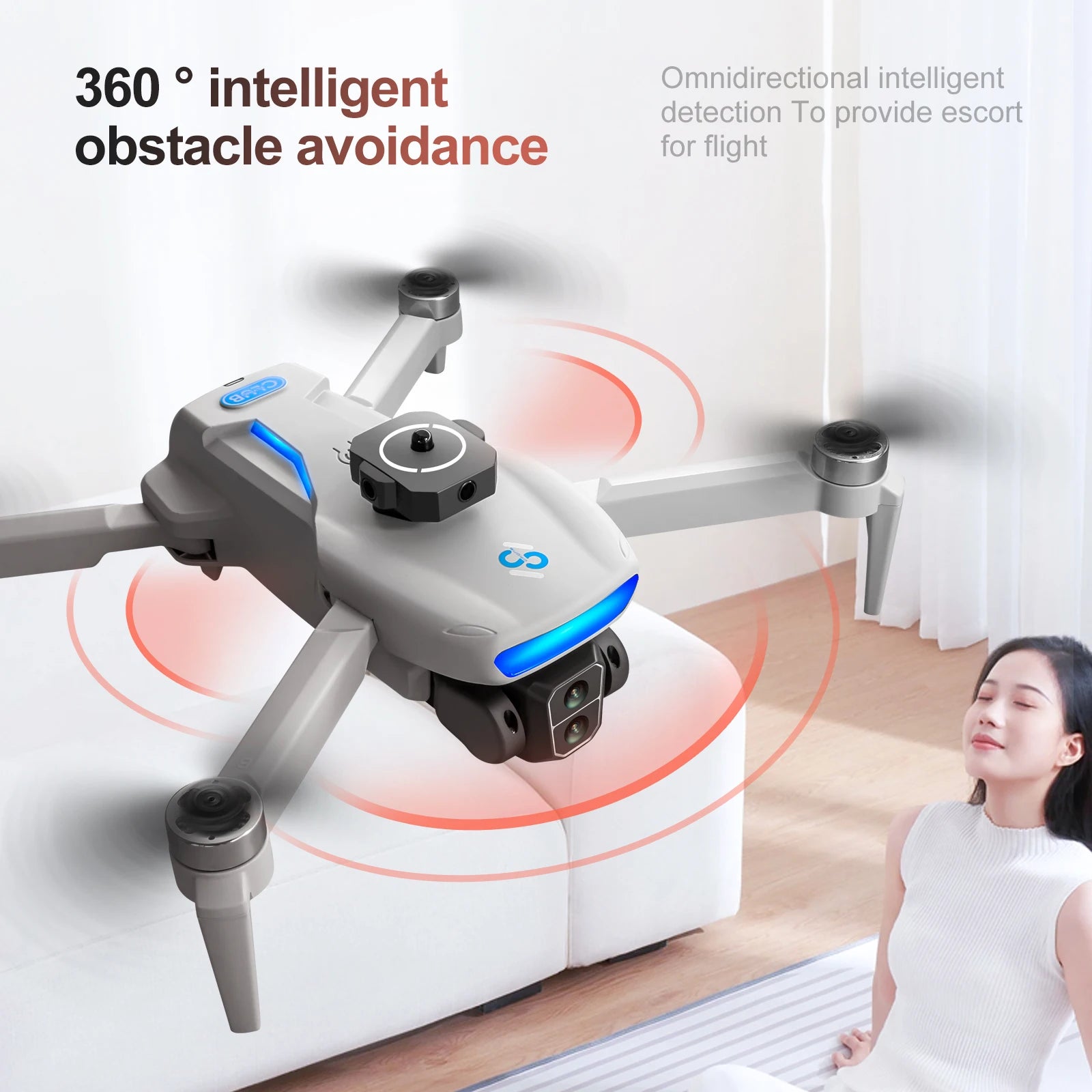 New S181 GPS Return Drone 5G Professional 8K HD Aerial Photography Dual-Camera Omnidirectional Obstacle Avoidance Dron RC Toy