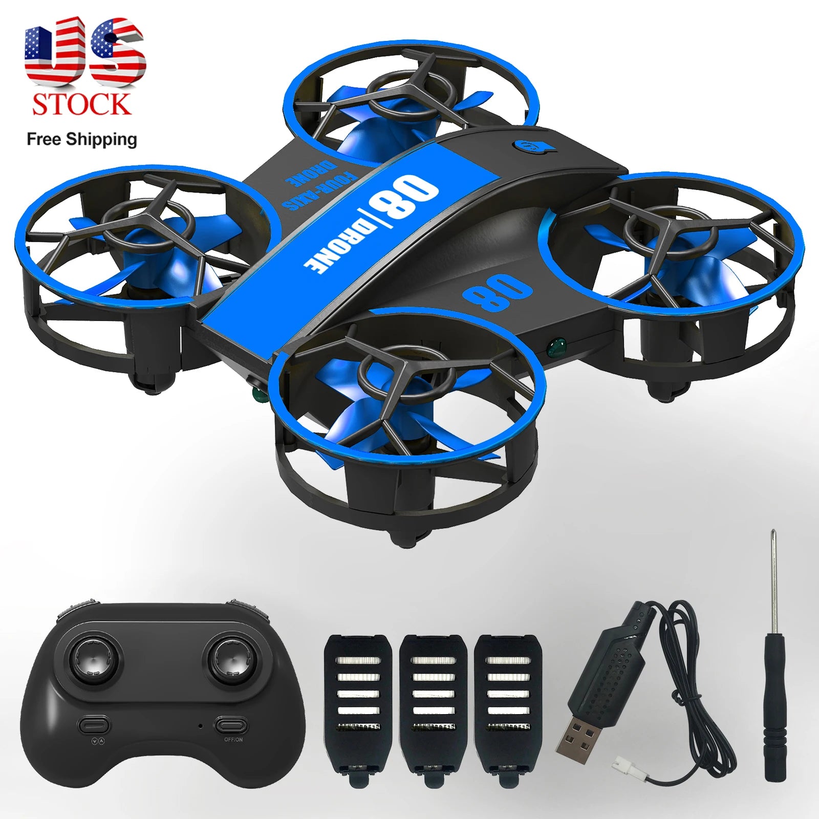 Mini Drone for Kids and Beginners,RC Quadcopter Indoor Helicopter, Mini Aircraft with Light\3D Flip\3 Batteries,Great Gifts
