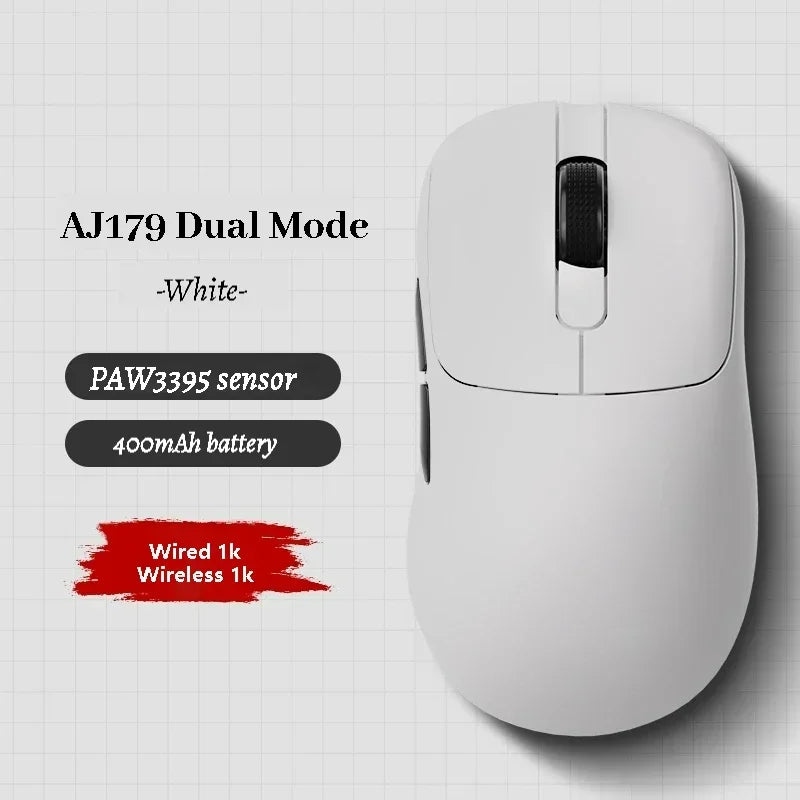 AJ179 Apex Wireless Mouse AJAZZ 58g Lightweight Long battery life New Release Multi-mode Bluetooth 2.4g PC MAC Gaming Office